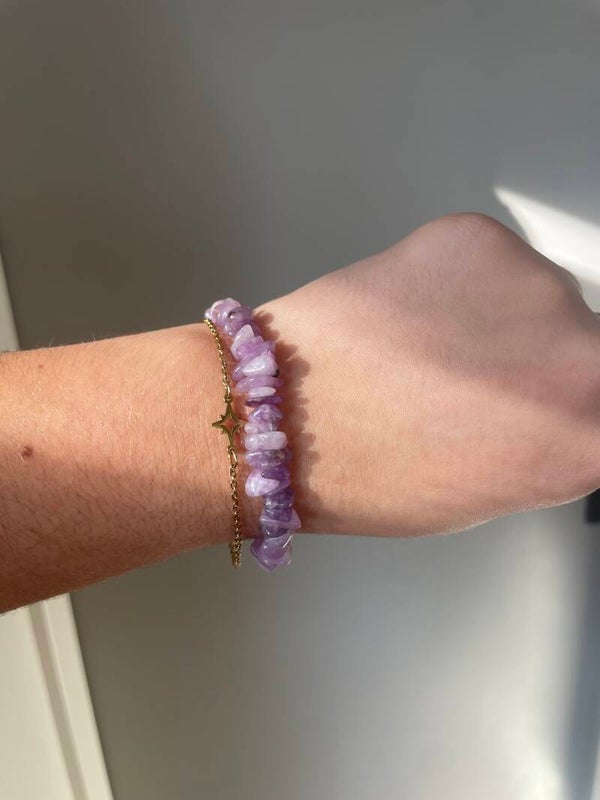 Lepidoliet split armband