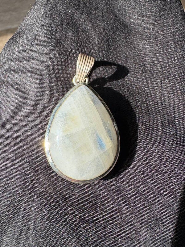 Maansteen hanger 925 zilver