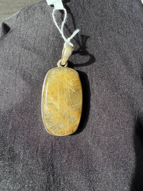 Rutielkwarts hanger 925 zilver