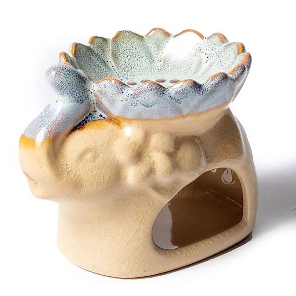 Keramische Aromabrander Olifant – Naturel Beige | Voor Wax Melts & Etherische Oliën