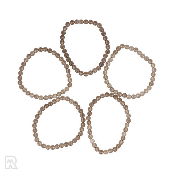 Armband rookkwarts 4,6,8 mm