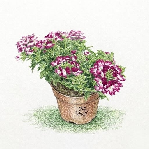 Verveine Royale – Éclat Bicolore Rose et Blanc