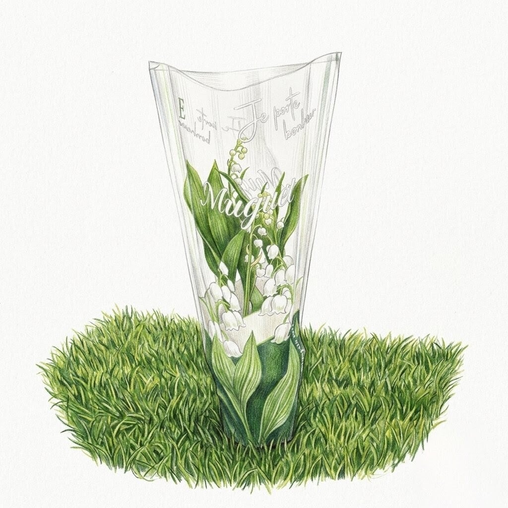 Muguet du 1er Mai en Pot – 3 Brins (Porte-Bonheur Traditionnel)
