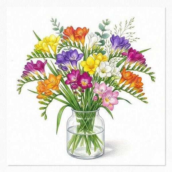 Le Freesia : Géométrie et Couleur