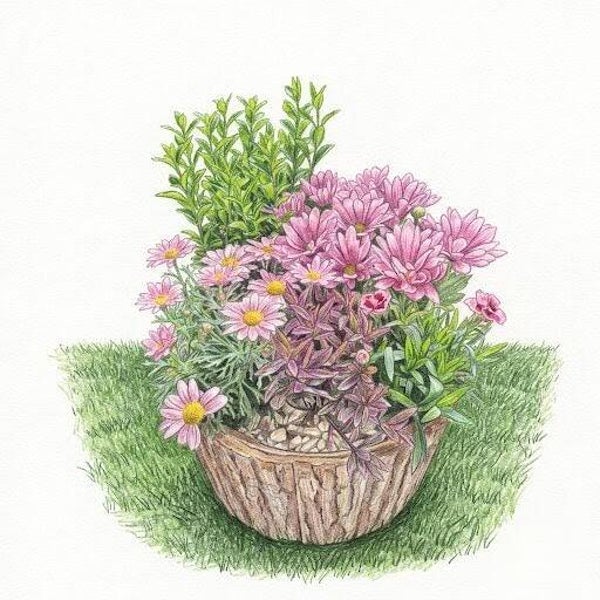 Corbeille "Éclat Champêtre" – Composition de Fleurs Printanières