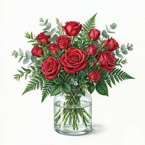 L’Indémodable : Bouquet de Roses "Passion Intense"
