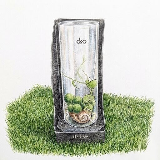 "Écrin de Nacre" – Micro-Écosystème Dischidia & Coquille d'Escargot