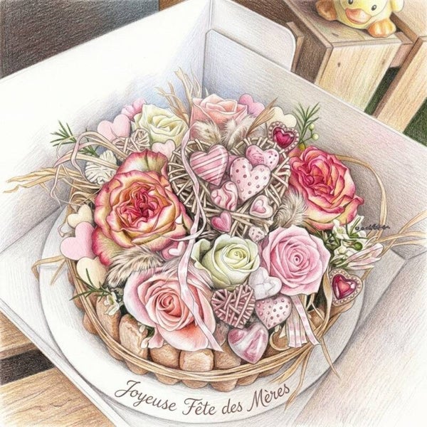 Le Gâteau de Fleurs « Douceur de Maman »