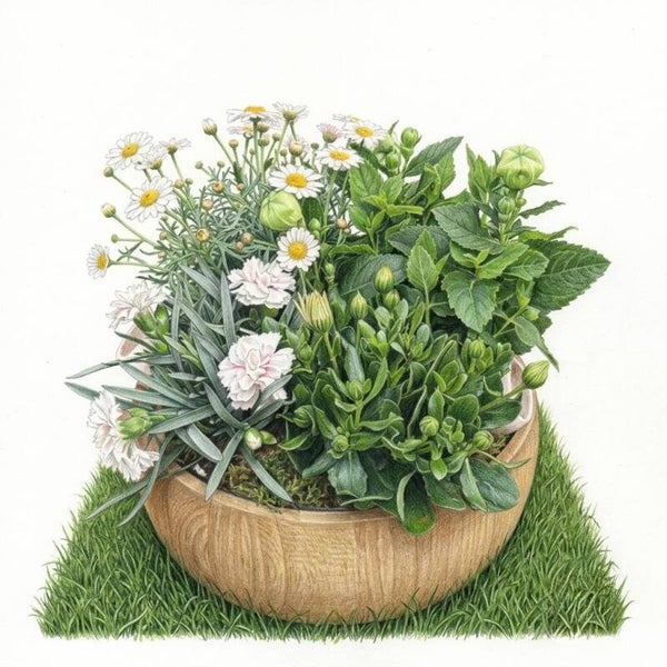 Coupe Fleurie Printemps Blanc & Nature