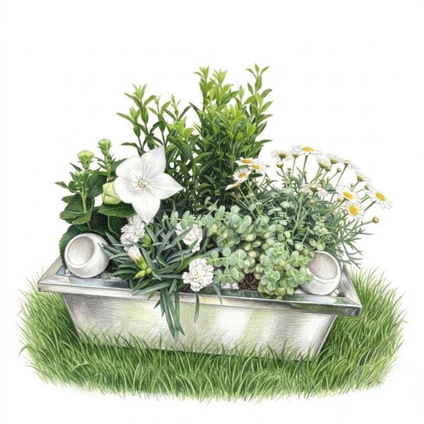 Jardinière Moderne "Pureté Végétale"