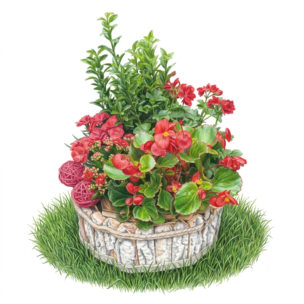 Panier Écorce Flamboyant – Ambiance Chaleureuse