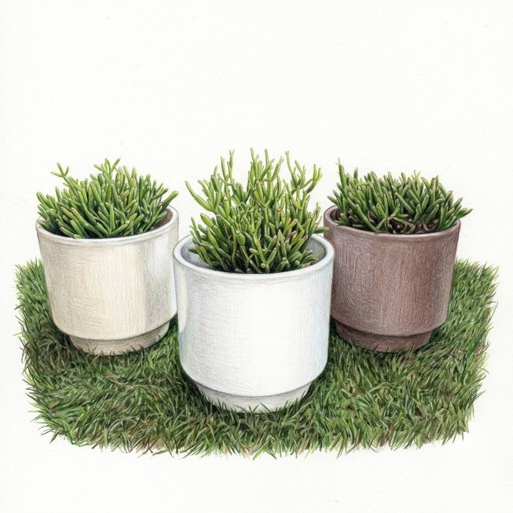Rhipsalis (Cactus Corail) en Pot Design Minimaliste