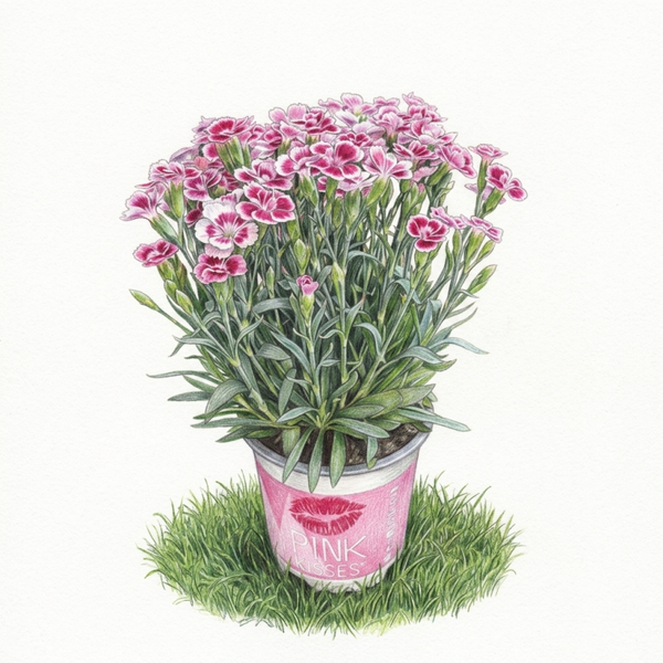 Œillet Rose 'Pink Kisses' – Éclatant & Parfumé