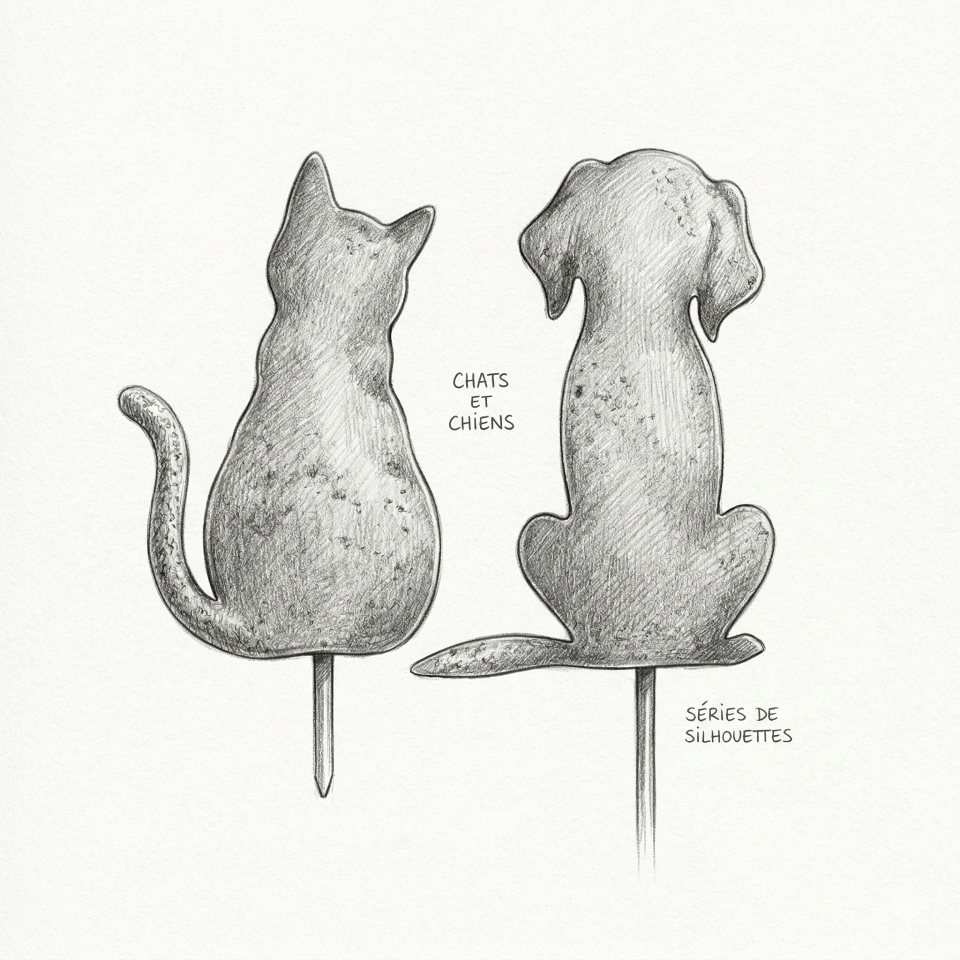 Les Compagnons de l'Ombre – Piques de Jardin Silhouettes