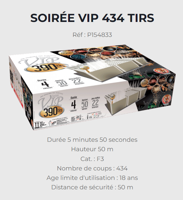 SOIREE VIP 434 TIRS