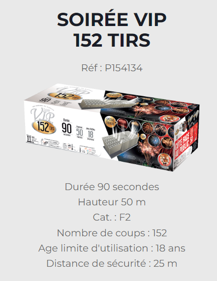 SOIREE VIP 152TIRS