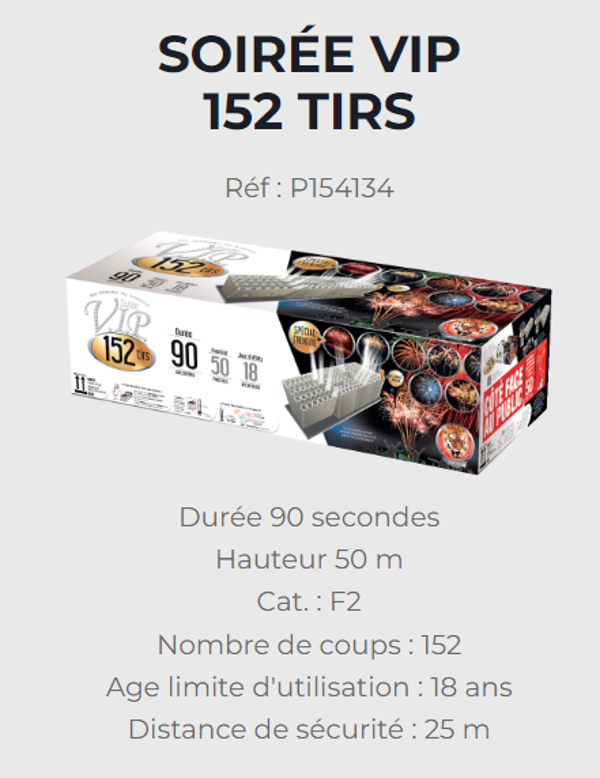 SOIREE VIP 152TIRS