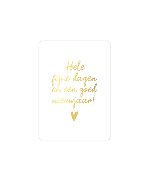 Cadeaukaartje - Hele fijne feestdagen!