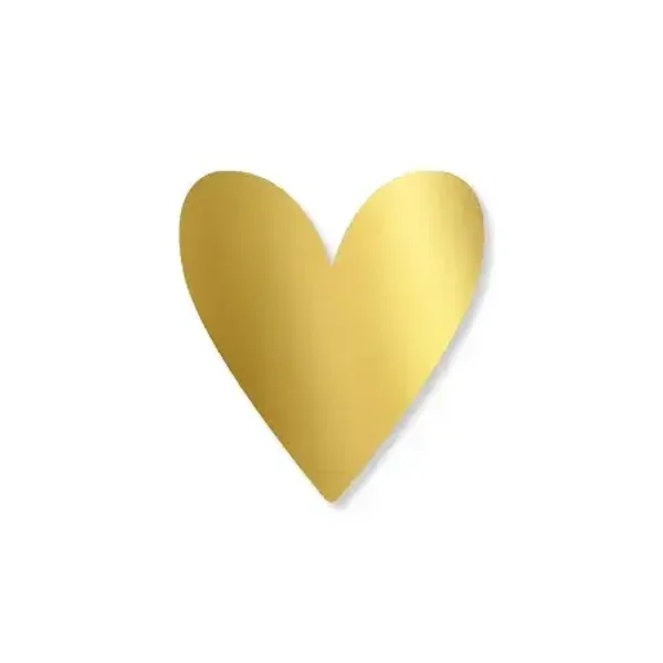Sticker - Hartje goud