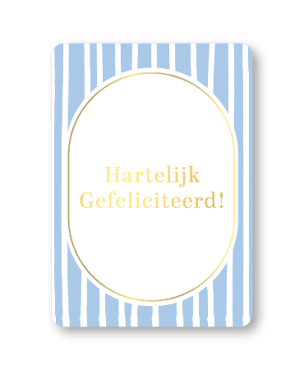 Wenskaart - Hartelijk Gefeliciteerd