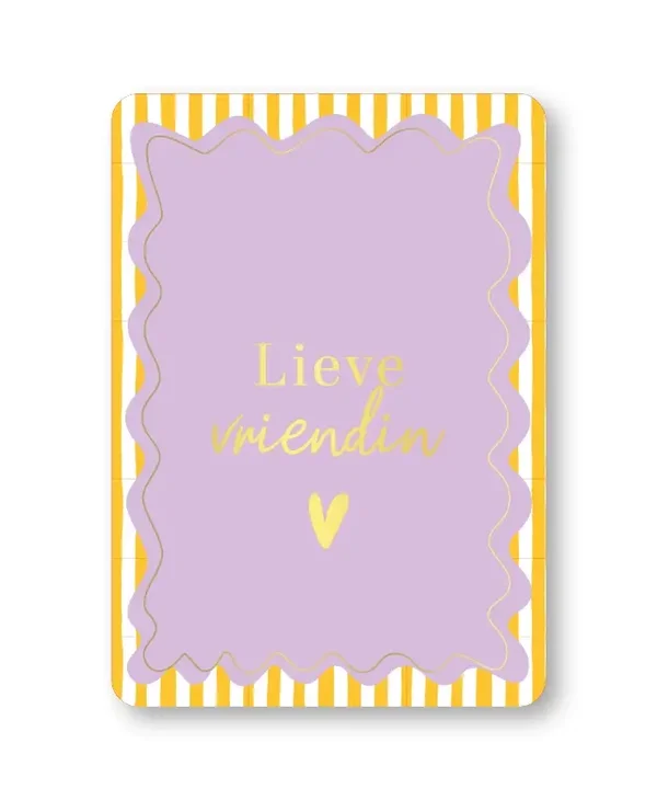 Wenskaart - Lieve vriendin