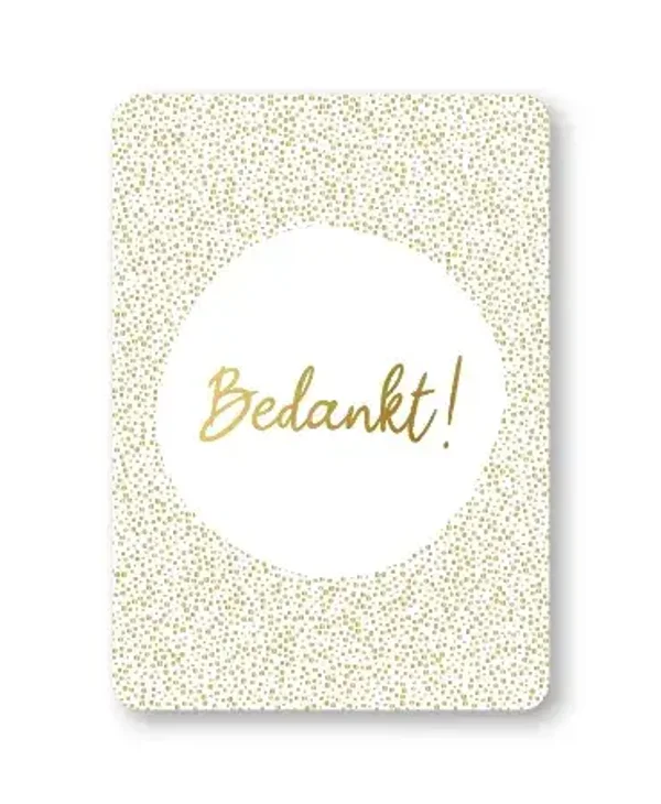 Wenskaart - Bedankt
