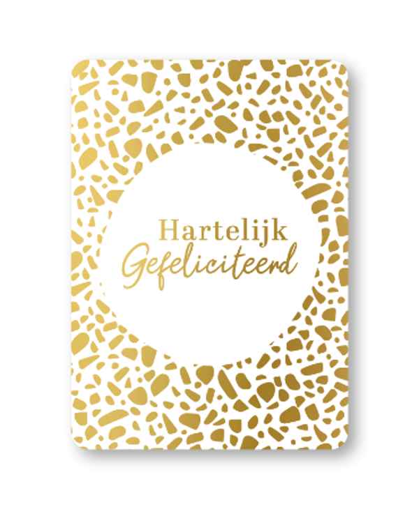 Wenskaart - Hartelijk gefeliciteerd