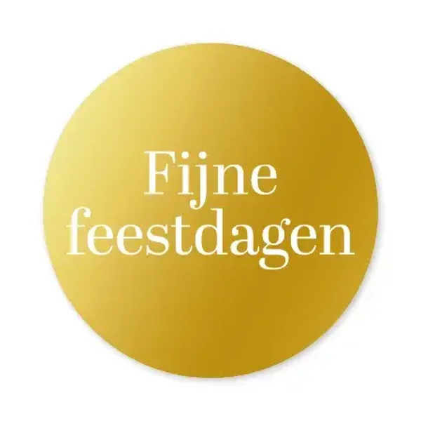 Sticker - Fijne feestdagen