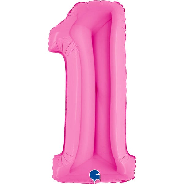 Cijferballon - Fuchsia
