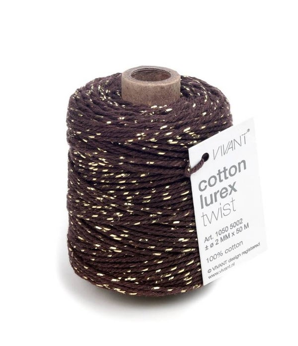 Touw - Bruin, goud