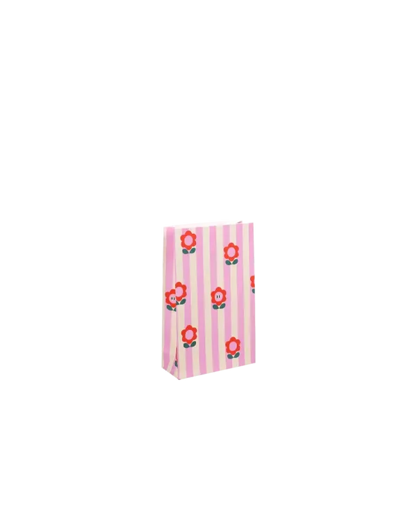 Blokzak - Flowers roze