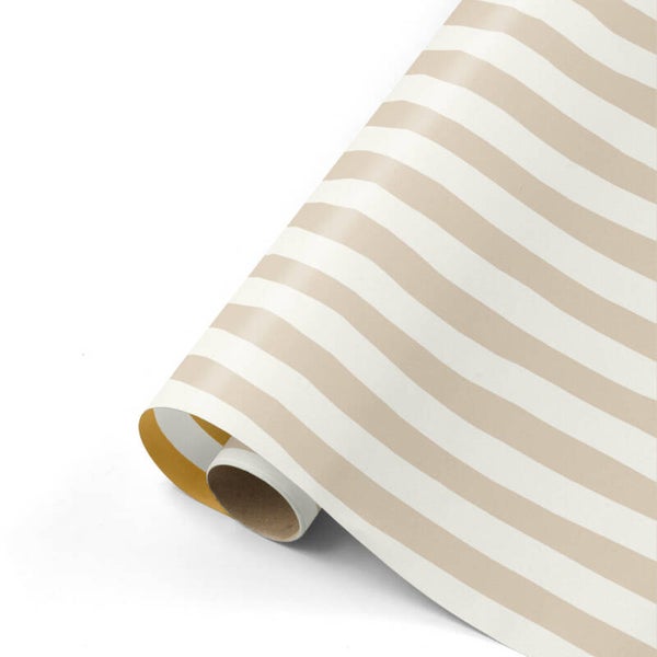 Kadopapier - Lazy Stripes champagne