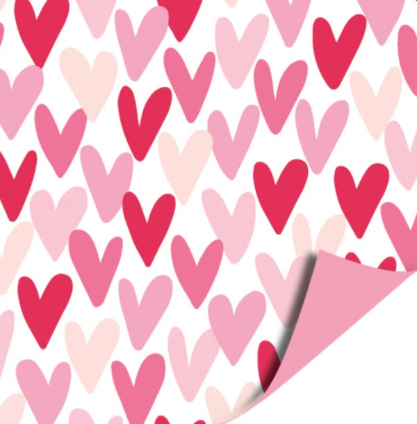 Kadopapier - Hartjesregen