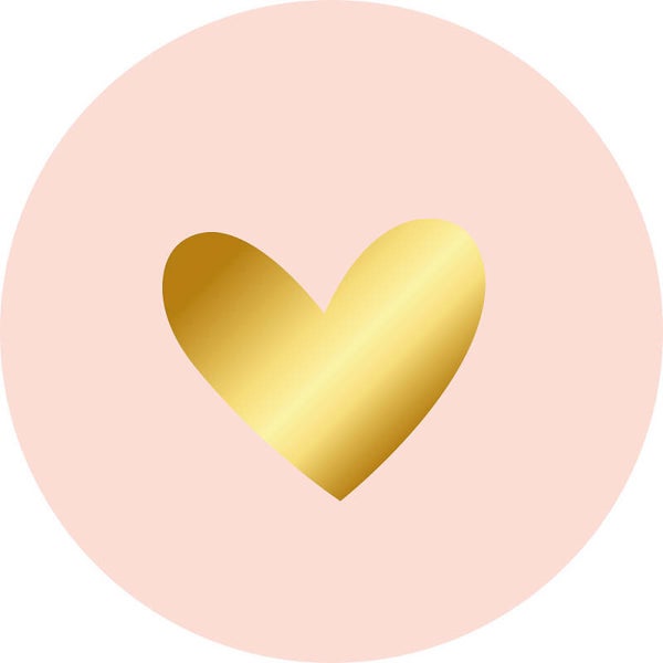 Sticker - Hartjes roze