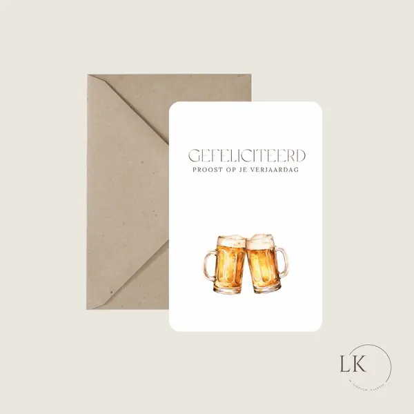 Ansichtkaart - Proost