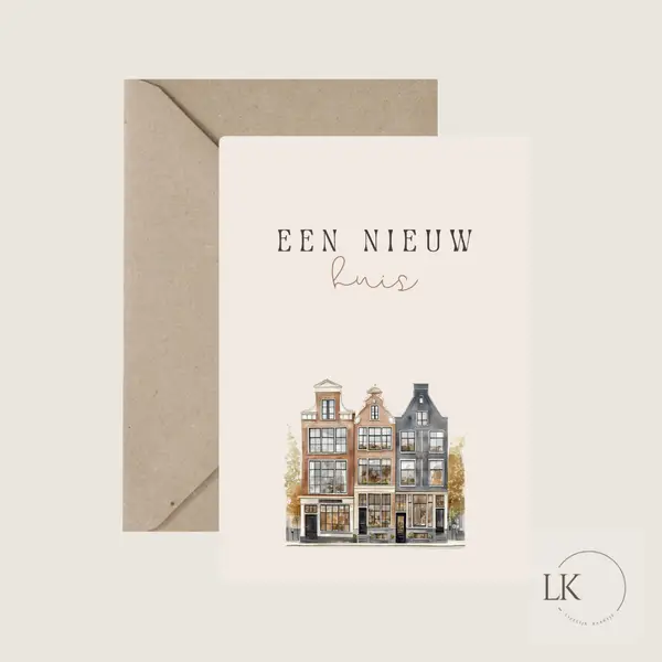 Wenskaart - Nieuw huis