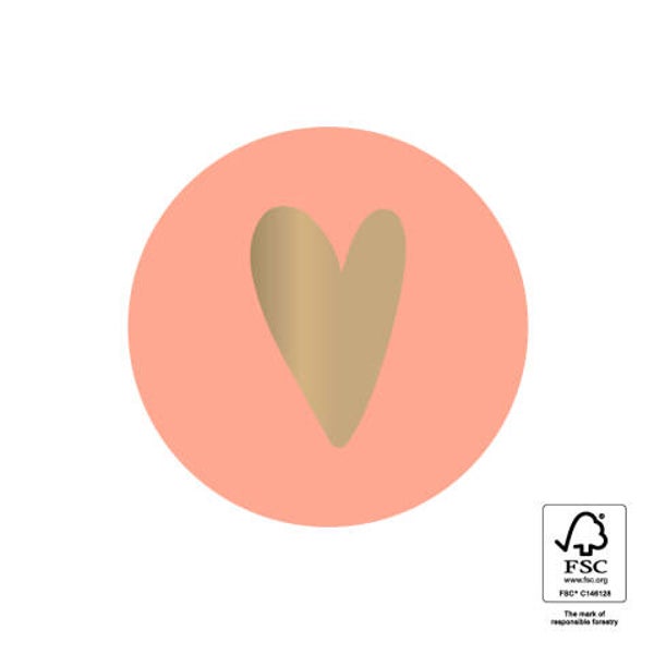 Sticker - Hartje salmon