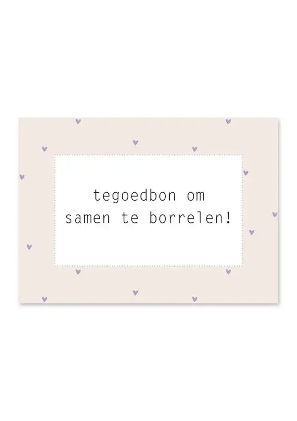 Tegoedbon - Borrelen