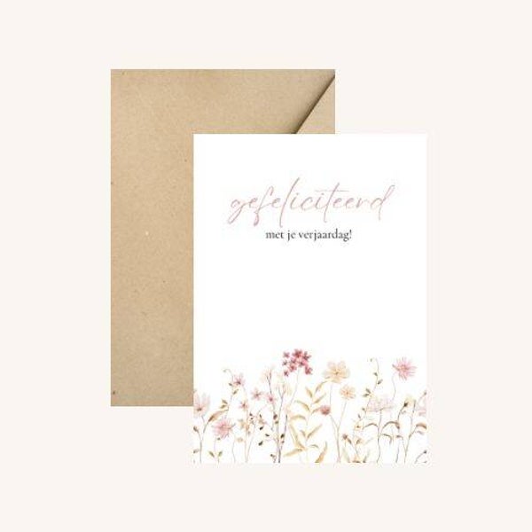 Wenskaart - Gefeliciteerd