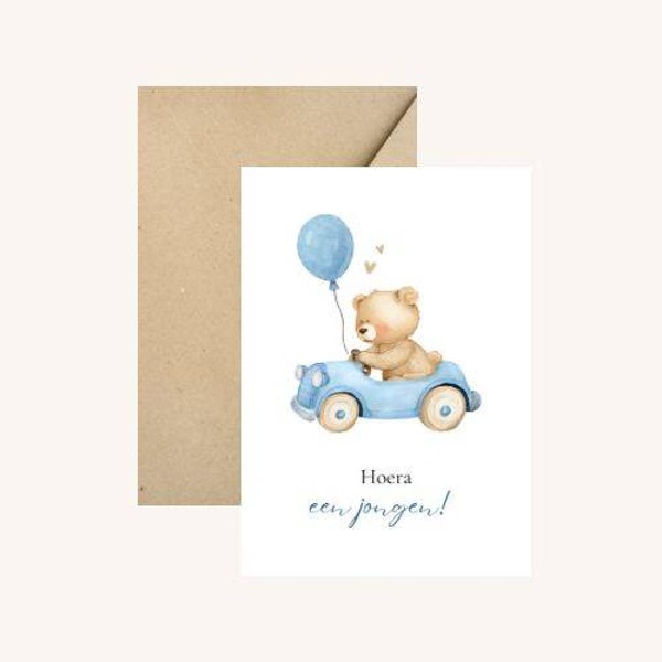Wenskaart - Geboorte jongen