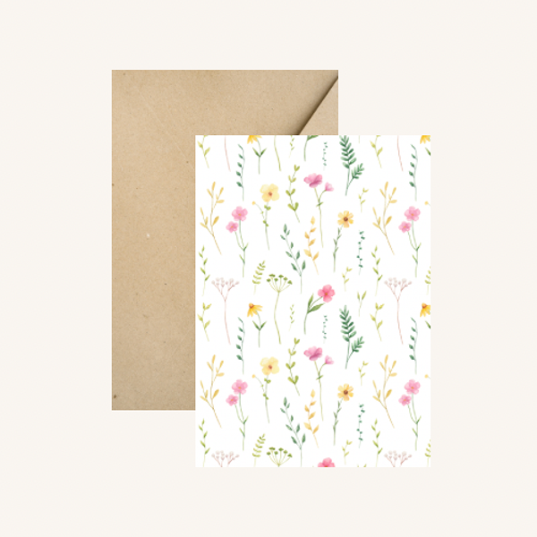 Wenskaart - Bloemen