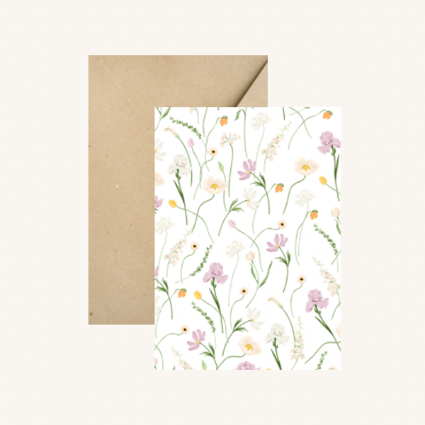 Wenskaart - Bloemen