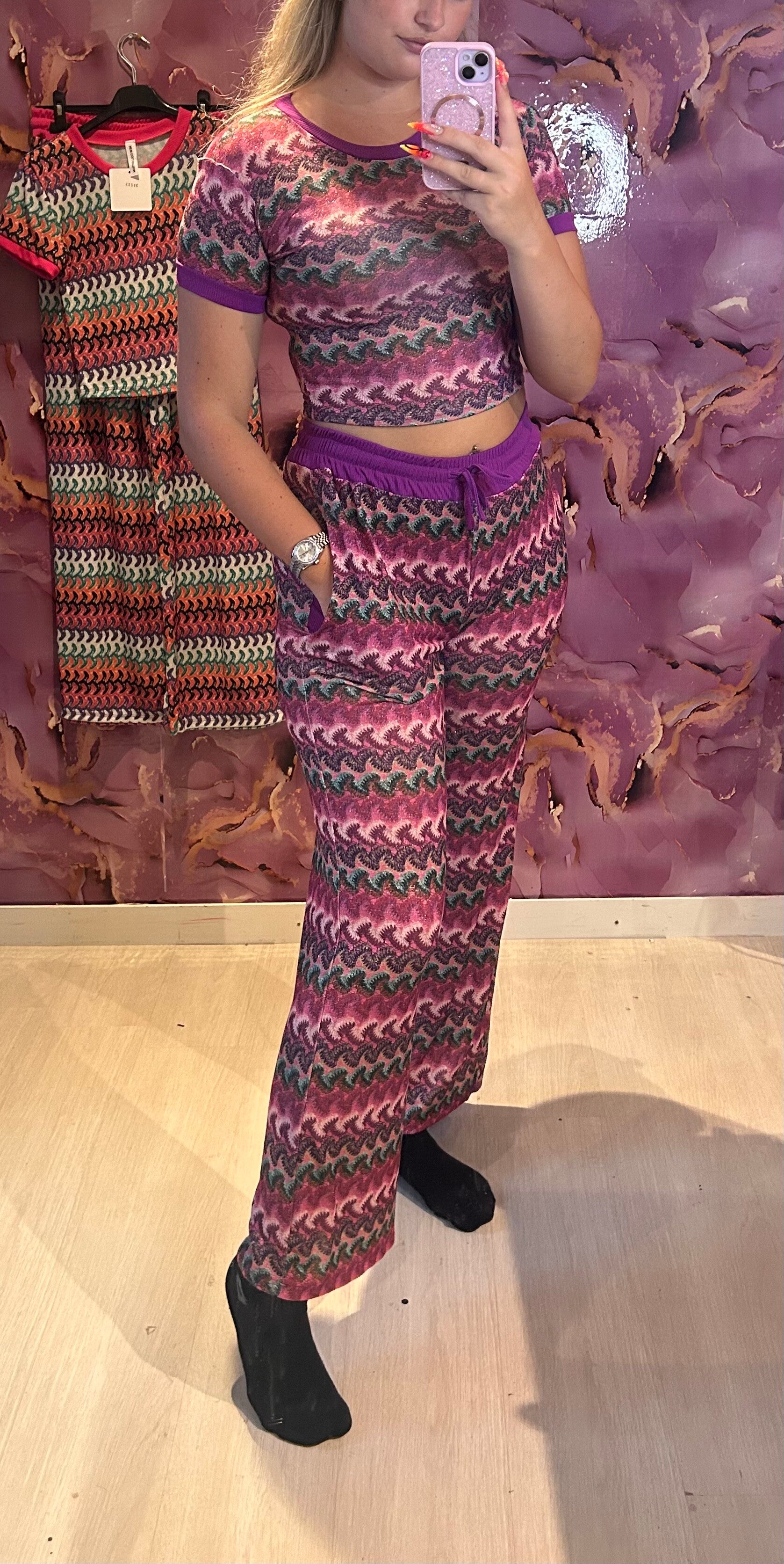 ZigZag glitter comfy set