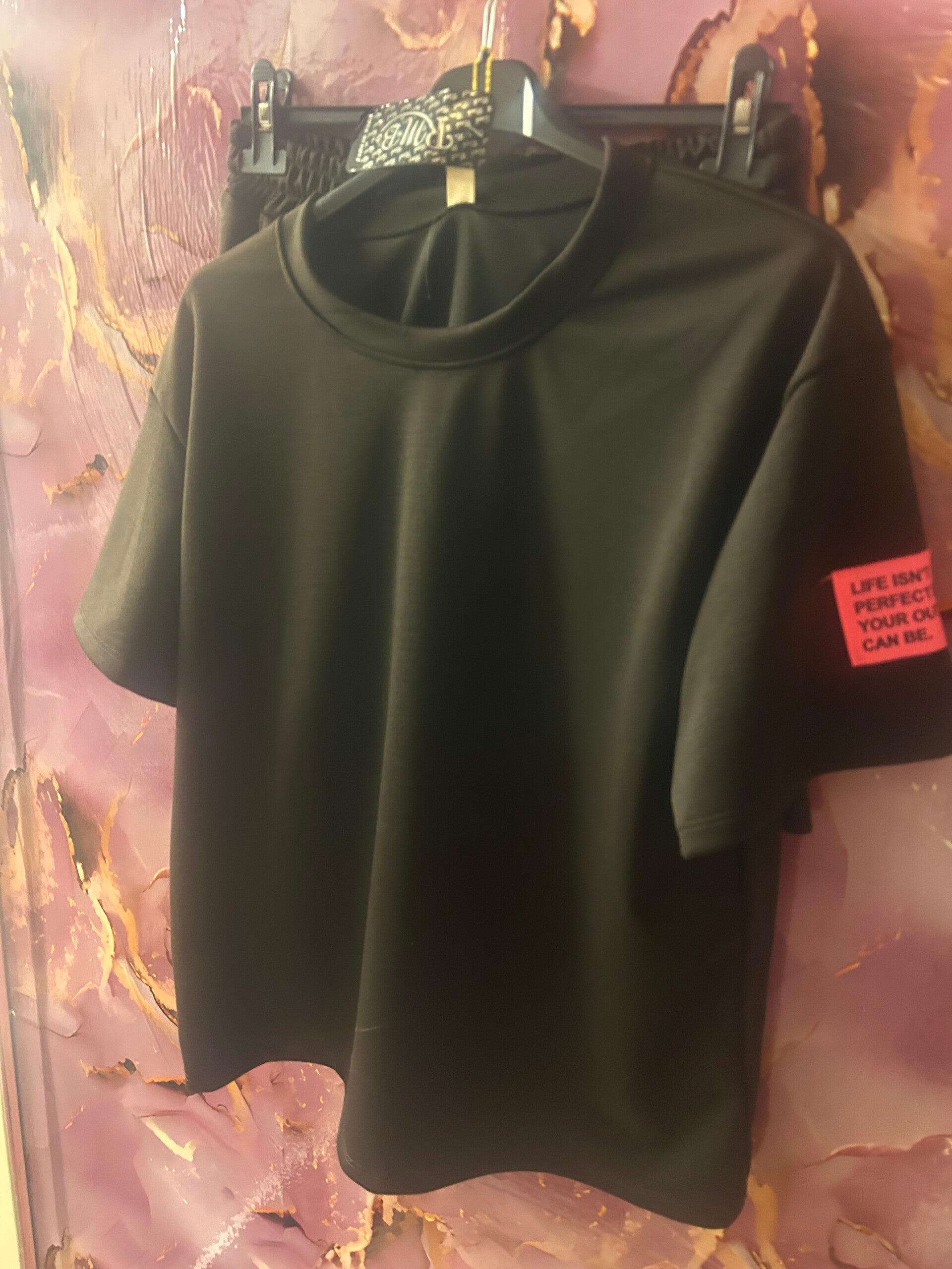 “Label babe” short set