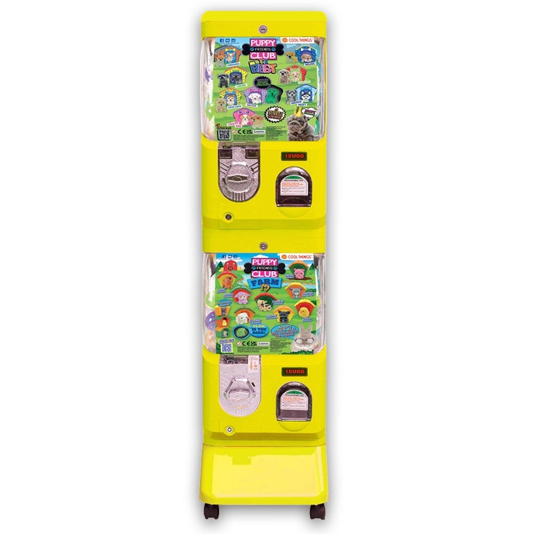 Toys station Twin capsule ballen automaat Geel