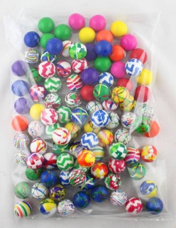 Stuiterballen 32mm mix 100 stuks