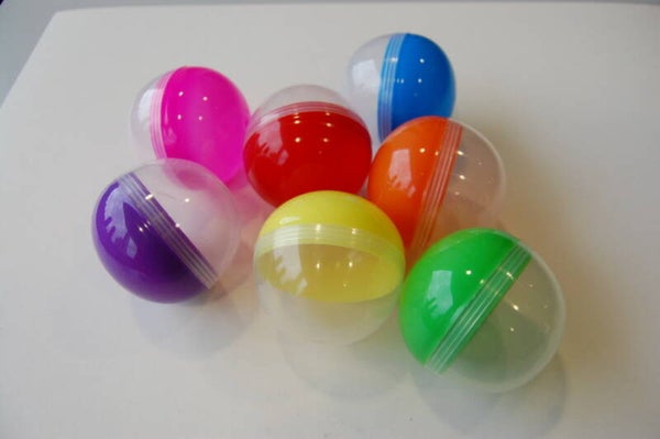 Capsule 50mm leeg transparant / 1 kleur 1900 stuks