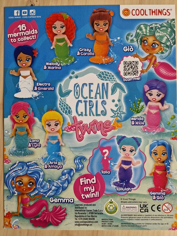 Capsule 50mm Ocean Girls Twins 100 stuks