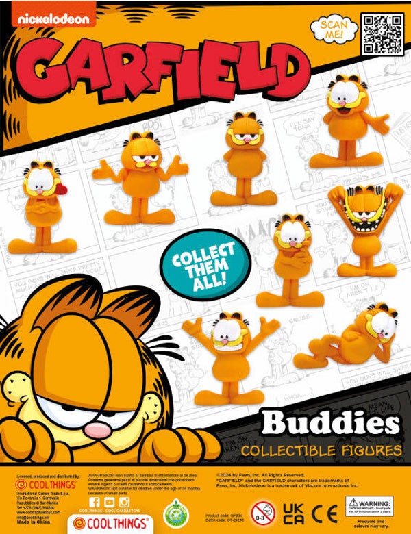 Capsule 65mm Garfield buddies 100 stuks