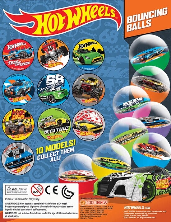 Stuiterballen 45mm Hot Wheels